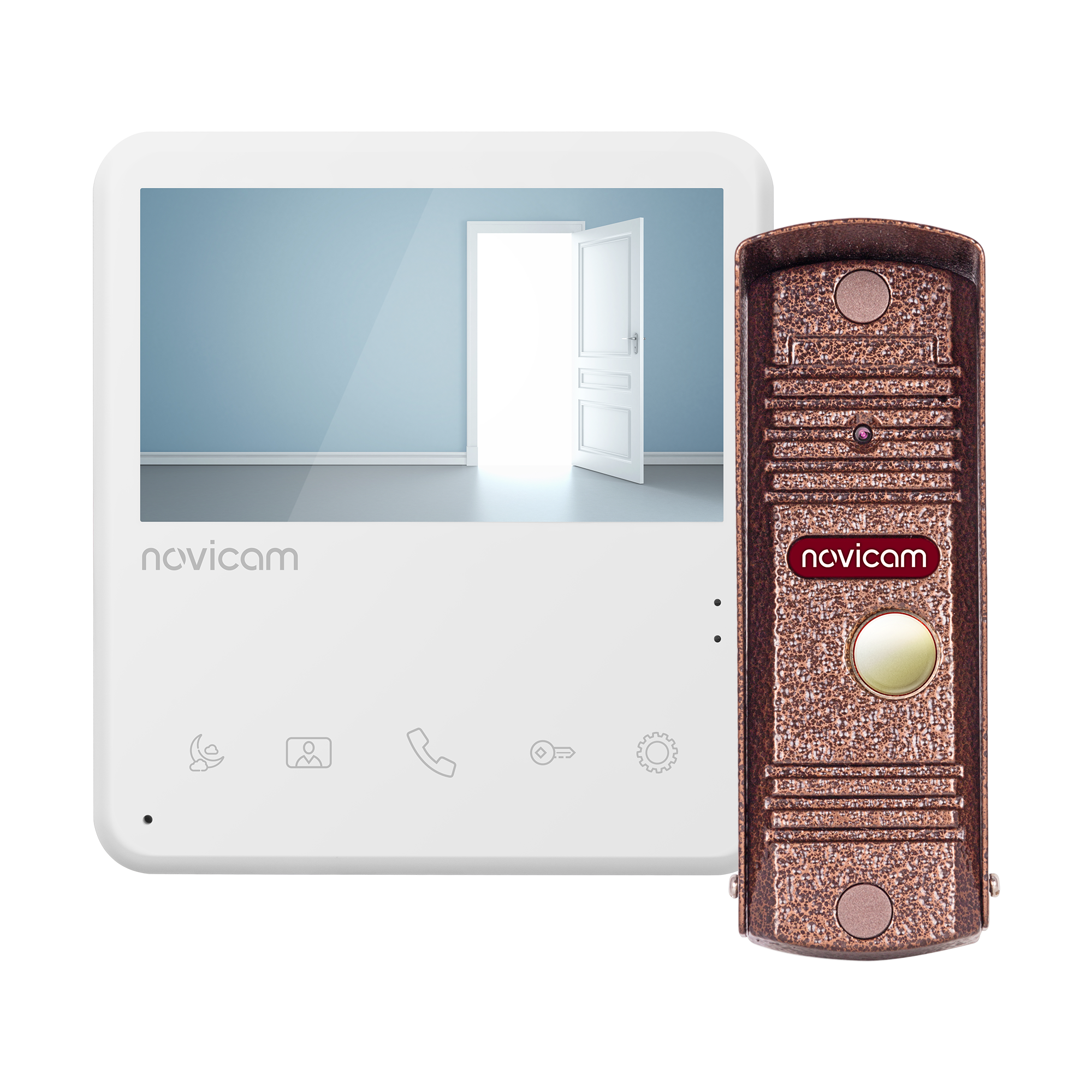 UNIT 4 KIT, комплект из 4" монитора и вызывной панели