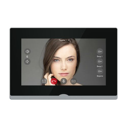 IMPULSE 7 IP WIFI BLACK, 7" IP монитор видеодомофона с WIFI