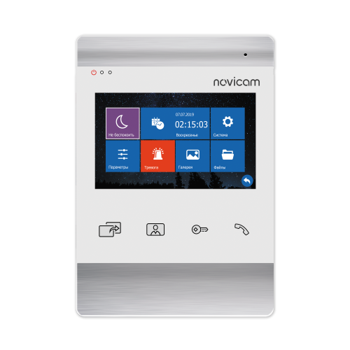 MAGIC 4 HD WHITE, 4" HD монитор видеодомофона с записью