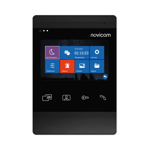 MAGIC 4 HD DARK, 4" HD монитор видеодомофона с записью