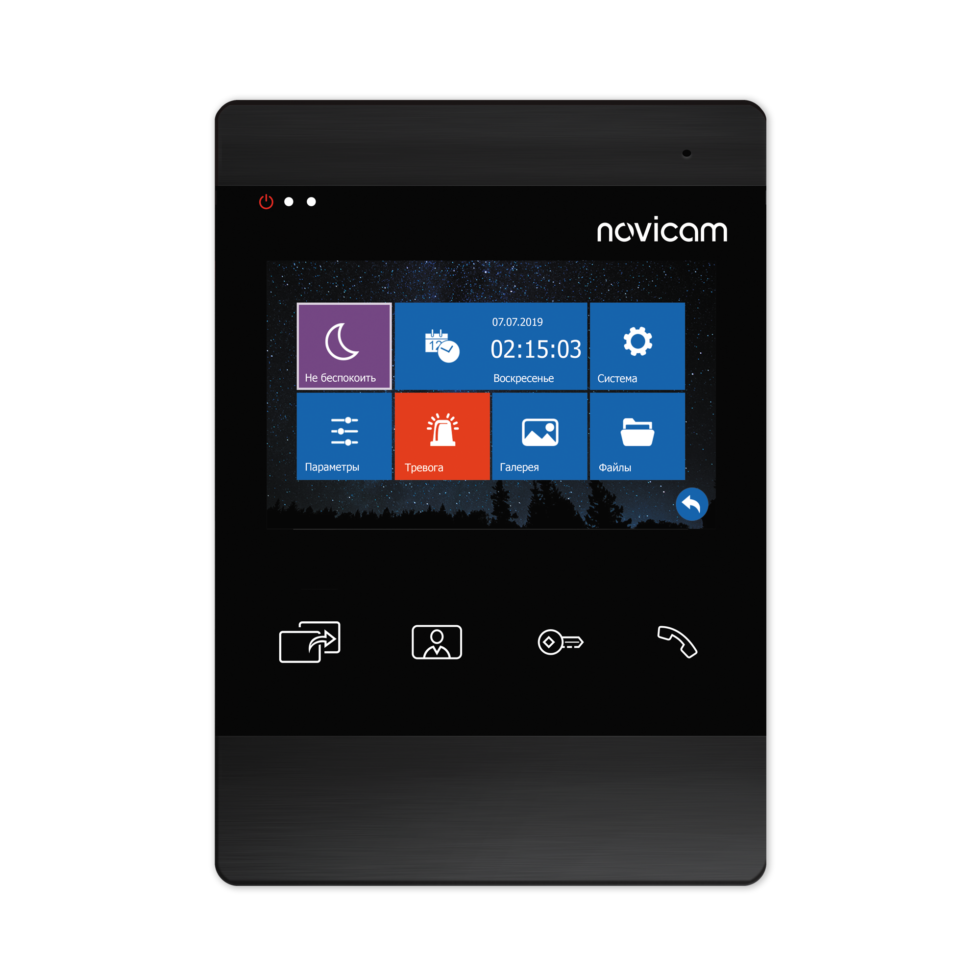 MAGIC 4 HD DARK, 4" HD монитор видеодомофона с записью