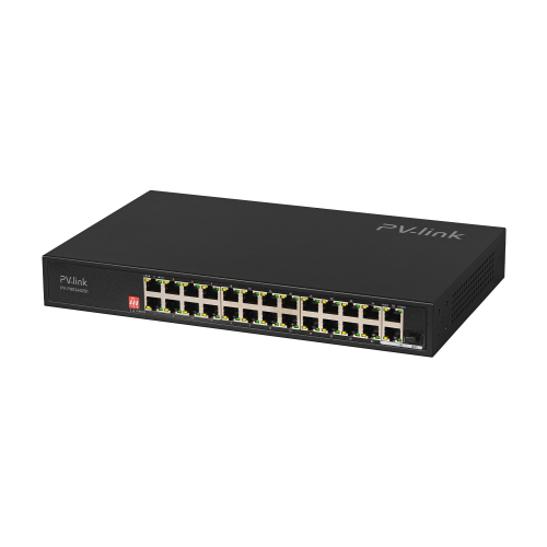 PV-POE24G2S1, коммутатор 24 POE 10/100 Мбит/с, 1xLAN 1 Гбит/с, 1xSFP