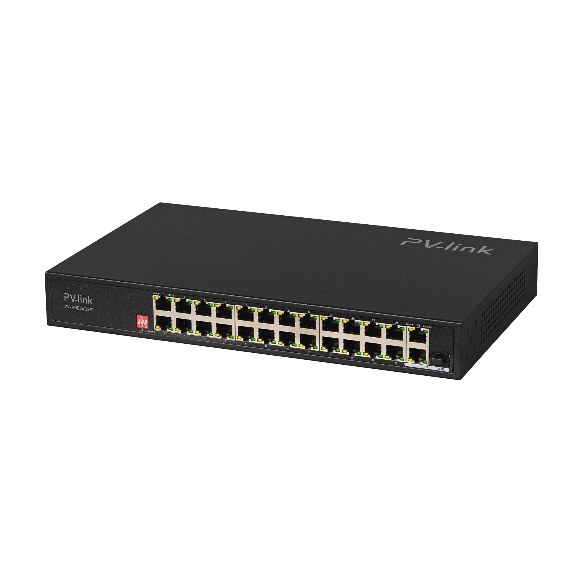PV-POE24G2S1, коммутатор 24 POE 10/100 Мбит/с, 1xLAN 1 Гбит/с, 1xSFP